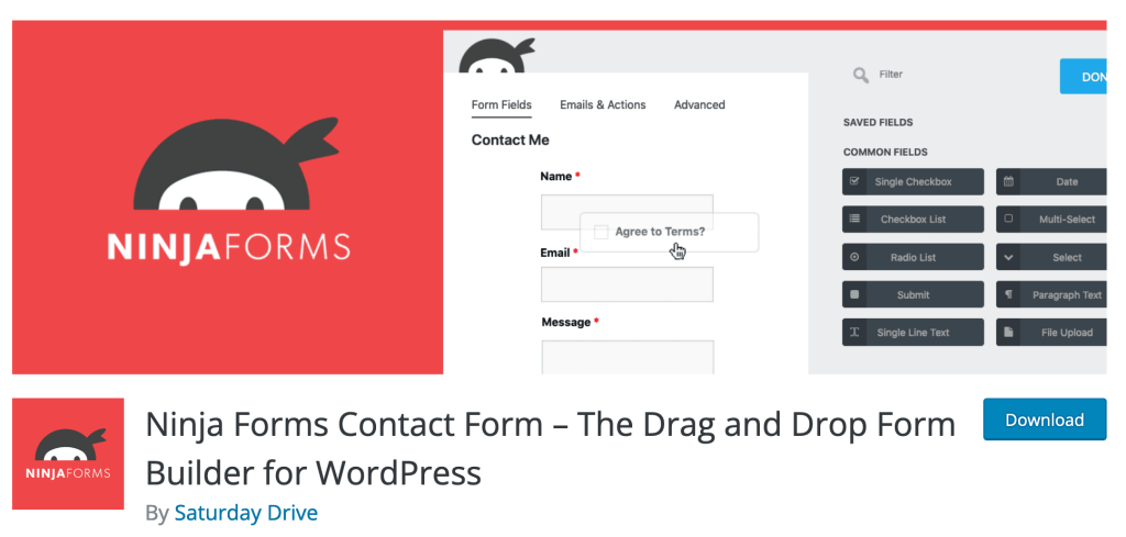 ninja forms wordpress download