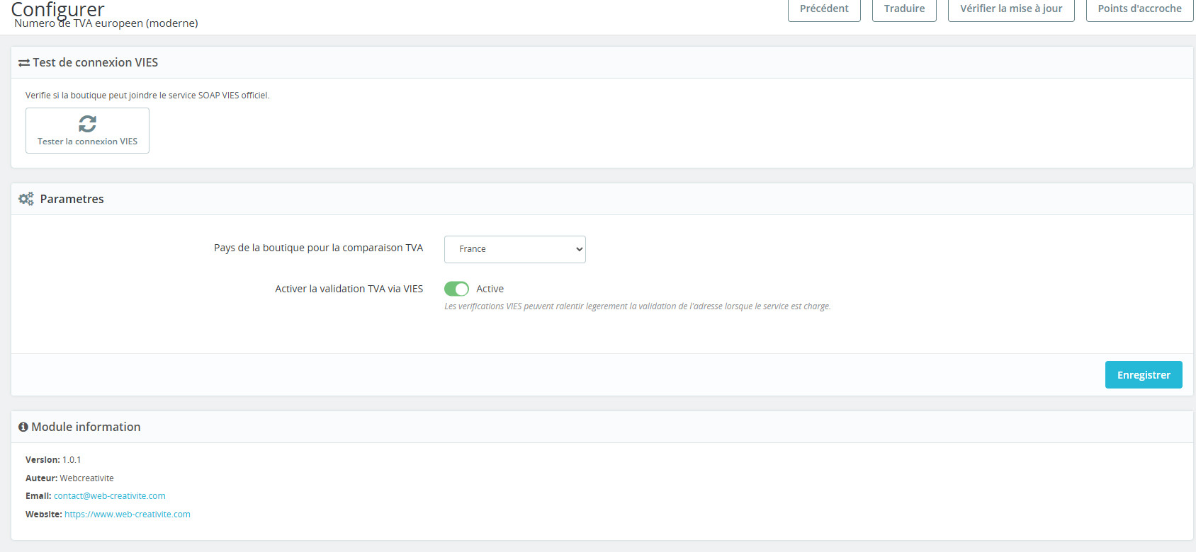 Prestashop module NW VAT Number 1 Module prestashop TVA