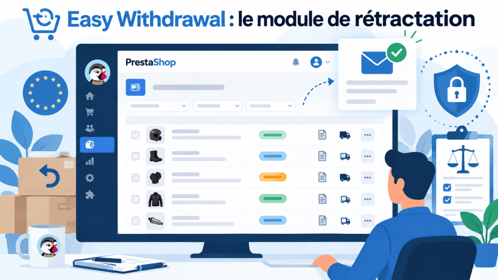 Module de rétraction prestashop